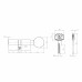 Цилиндровый Fuaro (Фуаро) механизм (D-PRO502/70) D-PRO5002Knob70(30+10+30) BL черный 5Key