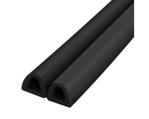 Уплотнитель Fuaro (Фуаро) самоклеящийся ADH/D-12x12mm, BLACK черный 150m