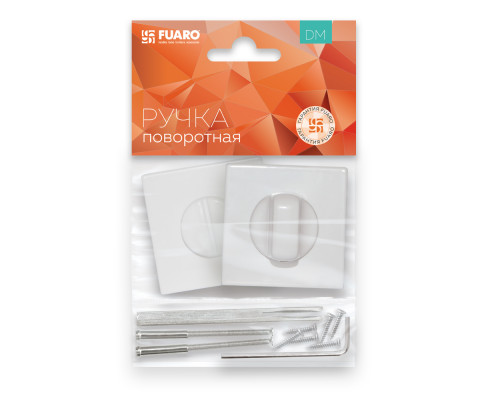 Ручка Fuaro (Фуаро) поворотная BK6.K.DM51 (BK6 DM) WH-19 белый