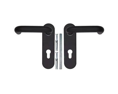 Ручка Fuaro (Фуаро) дверная FP.DH172.0433 NE (DH-0433 NE) (9x130) с пружиной BL-24 черный