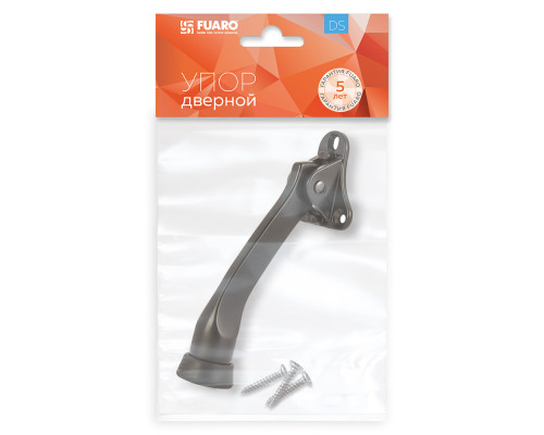 Упор Fuaro (Фуаро) дверной напольный STOPPER-100 BL (черный) козья ножка