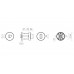 Ручка Fuaro (Фуаро) поворотная BK6.R.DSS201-02 (DSS-02-BK6) (INOX 201) BLACK