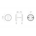 Накладка Fuaro (Фуаро) под цилиндр ET.R.DSS201-02 (DSS-02-ET) (INOX 201) BLACK