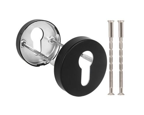 Накладка Fuaro (Фуаро) под цилиндр ET.R.DSS201-02 (DSS-02-ET) (INOX 201) BLACK