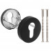 Накладка Fuaro (Фуаро) под цилиндр ET.R.DSS201-02 (DSS-02-ET) (INOX 201) BLACK