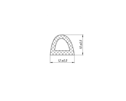 Уплотнитель Fuaro (Фуаро) самоклеящийся ADH/D-12x10mm, WHITE белый 150m