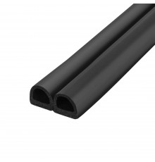 Уплотнитель Fuaro (Фуаро) самоклеящийся ADH/D-14,2x12,7mm, BLACK черный 120 m