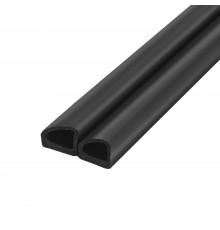 Уплотнитель Fuaro (Фуаро) самоклеящийся ADH/D-14,5x13,5mm , BLACK черный 100 m