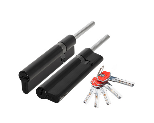 Цилиндровый Fuaro (Фуаро) механизм D-PRO5007 Tang 90 w/k (55+10+25) BL-24 черный 5Key без верт.