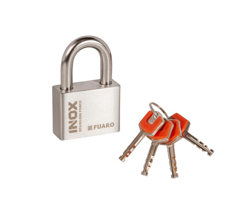 Замок Fuaro (Фуаро) навесной PL-INOX FORCE IF-60 4 key (дисковый ключ)