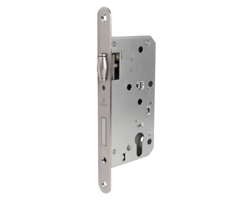 Замок Fuaro (Фуаро) врезной DD.INOX/C-55.72/R с ролик. защелкой (лиц.планка 24 мм)