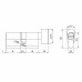 Цилиндровый Fuaro (Фуаро) механизм (200 ZM/110) 2000ZM Knob 110(55+10+45) BL-24 черный 5Key с вертушкой