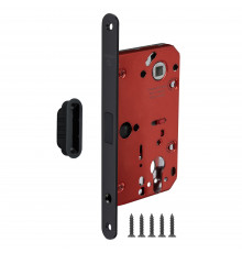 Корпус Fuaro (Фуаро) врезного замка MAGNM85C-50/BL INOX BL-24 черный (блистер)