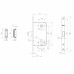 Корпус Fuaro (Фуаро) врезного замка MAGNM85C-50/BL INOX SSC-16 сатин. хром (блистер)