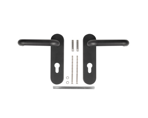 Ручка Fuaro (Фуаро) дверная FP.DH172.0433 NE (B2B) (8x120) с пружиной BL-24 черный