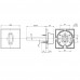 Ручка Fuaro (Фуаро) поворотная BKW8x75.K.RL52 (BKW8x75 RL) ABG-6 зелёная бронза