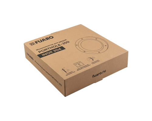 Иллюминатор Fuaro (Фуаро) для дверей PORTHOLE-350 INOX 304, диаметр 350 мм