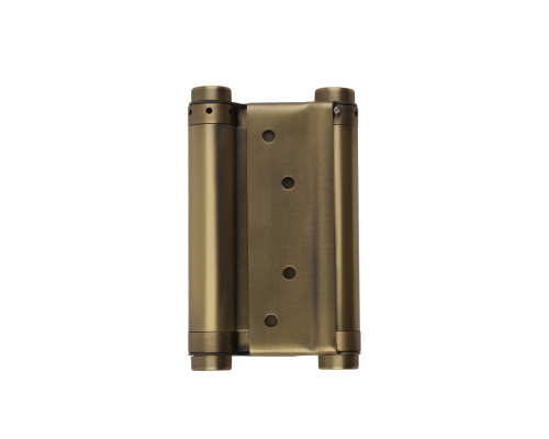 Пружинная Fuaro (Фуаро) двусторонняя (барная) петля DSH5 (125х86х1,5) INOX 201 AB бронза (блистер)