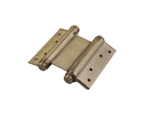 Пружинная Fuaro (Фуаро) двусторонняя (барная) петля DSH5 (125х86х1,5) INOX 201 AB бронза (блистер)