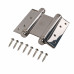 Пружинная Fuaro (Фуаро) двусторонняя (барная) петля DSH5 (125х86х1,5) INOX 201 CP хром (блистер)