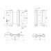 Пружинная Fuaro (Фуаро) двусторонняя (барная) петля DSH5 (125х86х1,5) INOX 201 SN мат. никель (блистер)