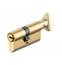 Цилиндровый механизм Kale kilit (Кале килит) с вертушкой 164 SM/80 (35+10+35) mm латунь 5 кл.