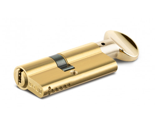Цилиндровый механизм Kale kilit (Кале килит) с вертушкой 164 SM/80 (35+10+35) mm латунь 5 кл.