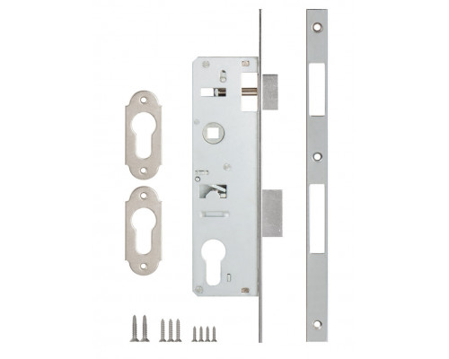 Корпус Kale kilit (Кале килит) узкопрофильного замка с защёлкой 153/P (30 mm) w/b (хром)