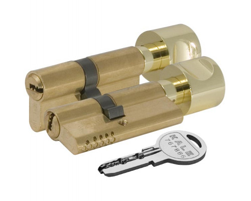 Цилиндровый механизм Kale kilit (Кале килит) с вертушкой 164 OBS SCE/90 (30+10+50) mm латунь 5 кл.