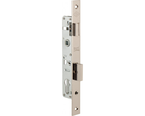 Корпус Kale kilit (Кале килит) узкопрофильного замка с защёлкой 153 (20 mm) w/b (никель)