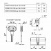 Цилиндровый механизм Mottura (Моттура) под вертушку (дл. шток) C55P413101C5 (72 мм/36+10+26), МАТ.НИКЕЛЬ