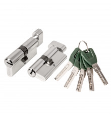 Цилиндровый Punto (Пунто) механизм (A202/90) A2002Knob90(40+10+40) с вертушкой SN никель