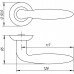 Ручка Punto (Пунто) раздельная R.TL54.BASIS (BASIS TL) SN/CP-3 матовый никель/хром
