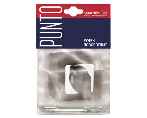 Ручка Punto (Пунто) поворотная BK6.K.QR52 (BK6 QR) SN/CP-3 матовый никель/хром