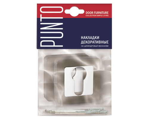 Накладка Punto (Пунто) под цилиндр ET.K.QR52 (ET QR) GR/CP-23 графит/хром