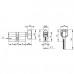 Цилиндровый Punto (Пунто) механизм (Z402/90) Z4002Knob90(35+10+45) с вертушкой CP хром