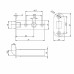 Защелка Punto (Пунто) PLASTPL45-R25 (PL45-R25) (врезная) SN мат. никель тех.упаковка без ответной планки