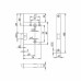 Защелка Punto (Пунто) PLASTPL72-R20 (PL72-R20) (врезная) SN мат. никель тех.упаковка без ответной планки