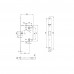 Защелка Punto (Пунто) PLASTPL70X-R20 (PL70X-R20 SN) (врезная) SN мат. никель упаковка