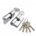 Цилиндровый Punto (Пунто) механизм Z3002Knob80(40+10+30) с вертушкой CP хром