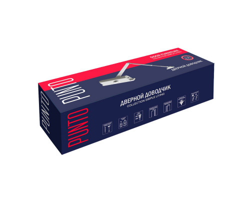 Доводчик Punto (Пунто) дверной SDC2060 AL 80-180 кг (алюминий)