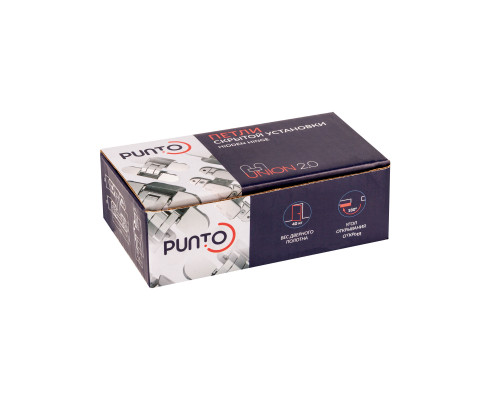 Петля Punto (Пунто) скрытой установки UNION 2.0 BL черный