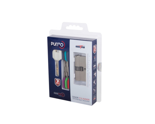 Цилиндровый Punto (Пунто) механизм MaxPro7000Key70mm(30+10+30) SN никель 7key