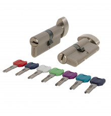 Цилиндровый Punto (Пунто) механизм MaxPro7002Knob90mm(40+10+40) SN никель 7key с вертушкой 
