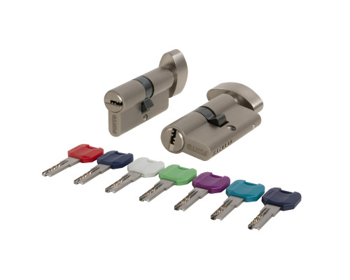 Цилиндровый Punto (Пунто) механизм MaxPro7002Knob70mm(25+10+35) SN никель 7key с вертушкой