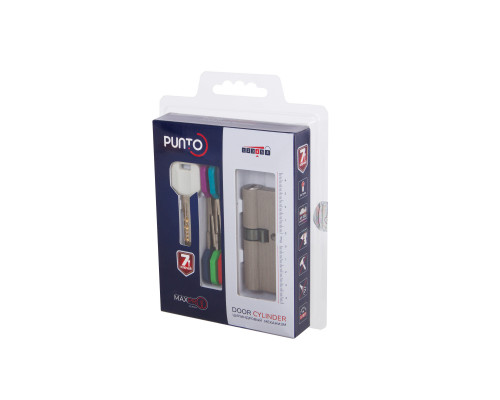 Цилиндровый Punto (Пунто) механизм MaxPro7000Key90mm(40+10+40) SN никель 7key