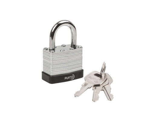 Замок Punto (Пунто) навесной PK-6540 3 key англ.