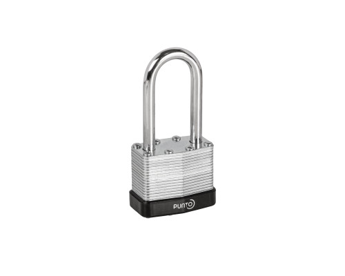 Замок Punto (Пунто) навесной PK-6540L 3 key англ. длинная дужка