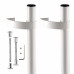 Ручка Punto (Пунто) дверная офисная PH31/500.02 500мм RAL9016 белый