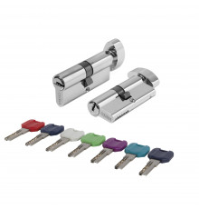 Цилиндровый Punto (Пунто) механизм MaxPro7002Knob60mm(25+10+25) CP хром 7key с вертушкой